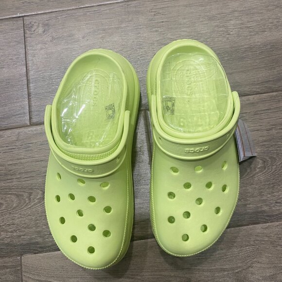 Crocs Classic Crush Clog Lime Zest Size 8 Women - Picture 5 of 14